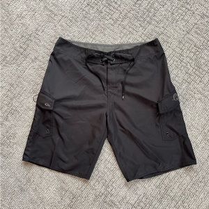 Men’s Quicksilver Board Shorts, Black, Waist 33”